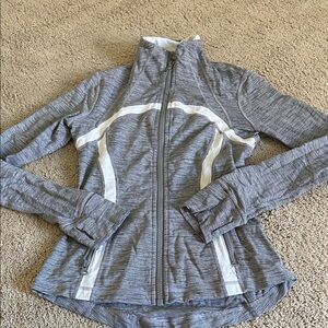 Women's Gray Striped Lululemon Define Jacket